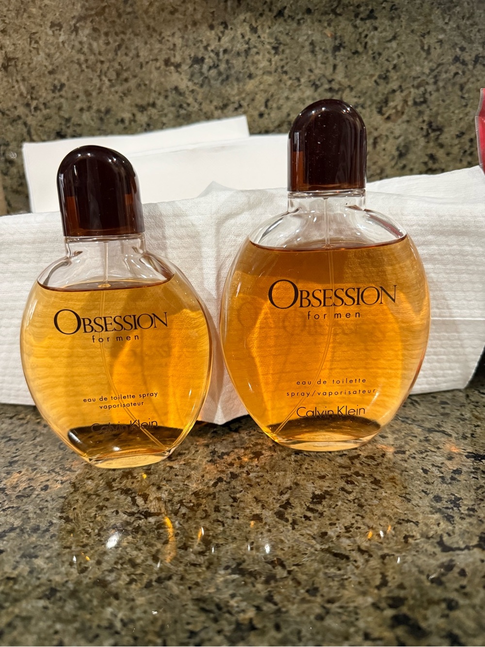 Calvin Klein Obsession for Men Eau de Toilette - Amber/Gold Bottles